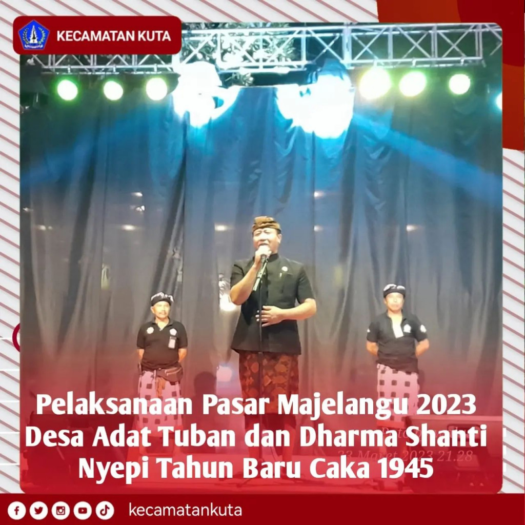 Pelaksaanan Pasar Majelangu 2023 Desa Adat Tuban dan Dharma Shanti Nyepi Tahun Baru Caka 1945