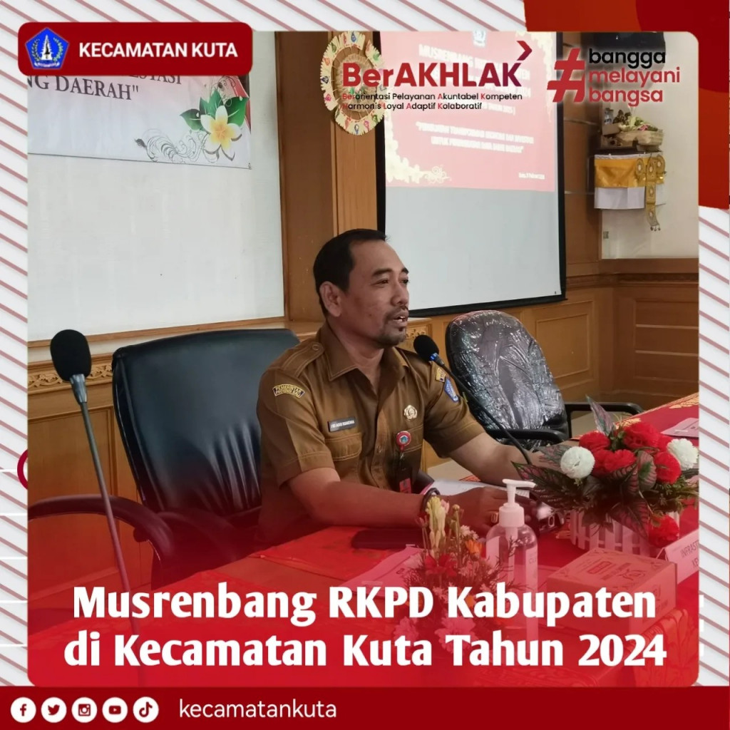 Musrenbang RKPD Kabupaten di Kecamatan Kuta Tahun 2024
