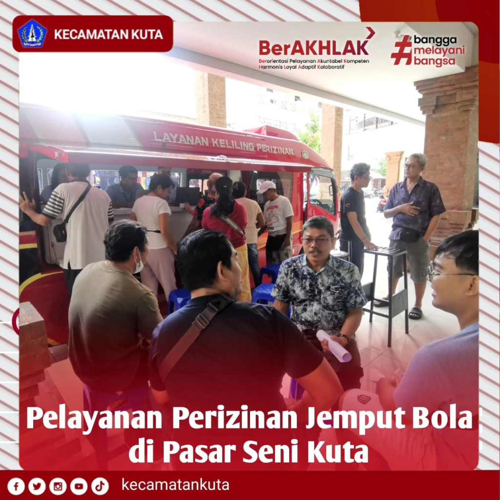 Pelayanan Perizinan Jemput Bola di Pasar Seni Kuta