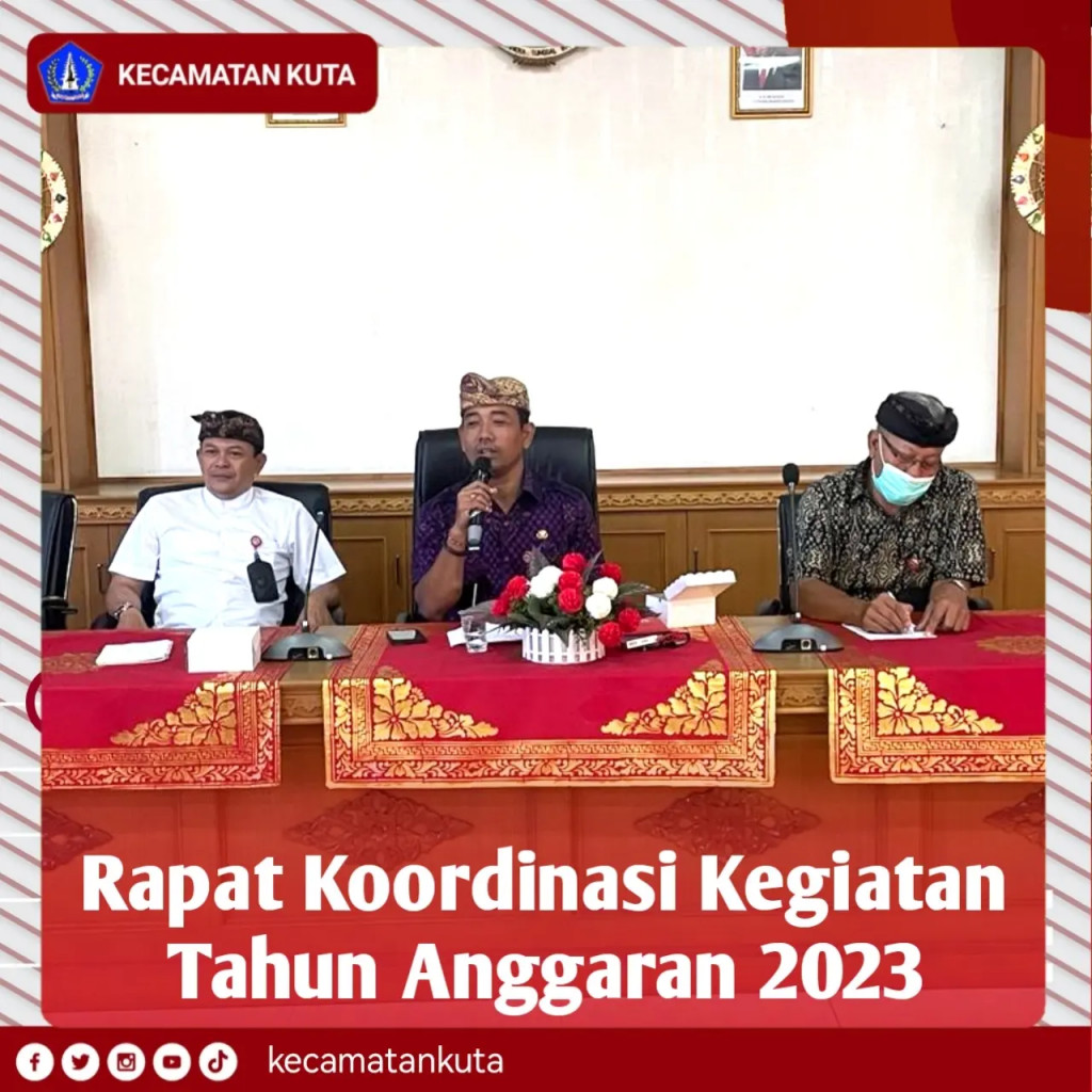 Rapat koordinasi kegiatan Tahun Anggaran 2023