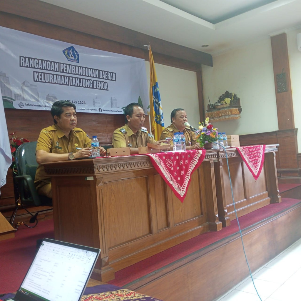 Musrenbang Kelurahan Tanjung Benoa yang dihadiri pemangku kepentingan dan tokoh masyarakat Kelurahan Dalam rangka mengusulkan skala prioritas 3 bidang pembangunan kelurahan