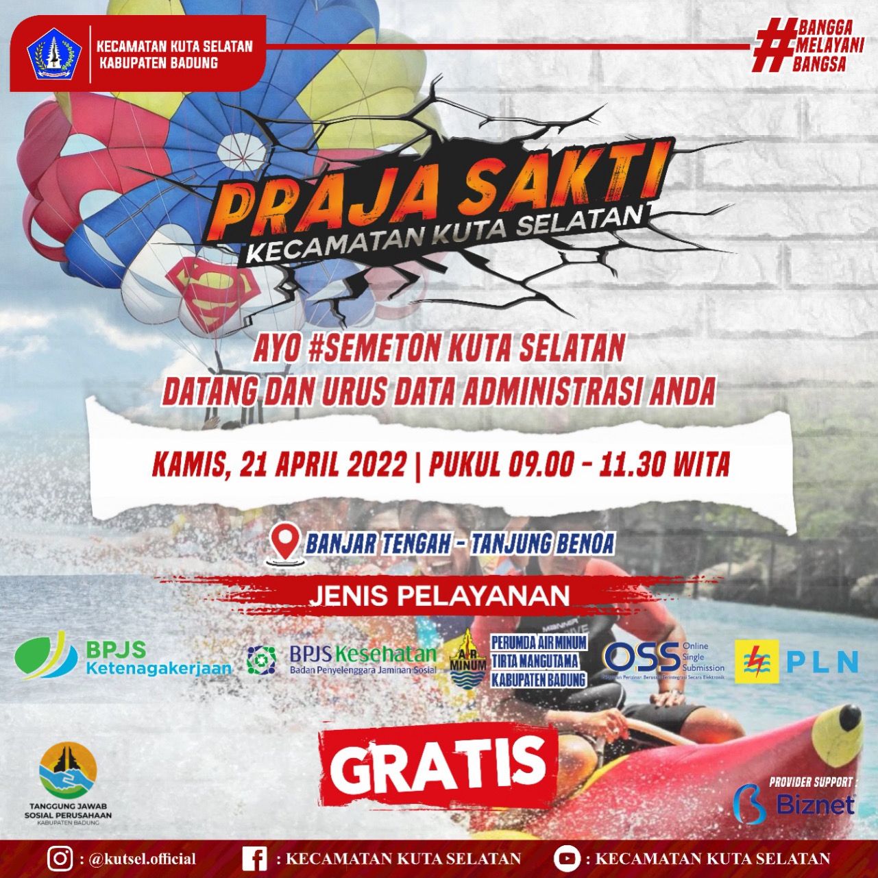 PRAJA SAKTI Kecamatan Kuta Selatan Tanjung Benoa