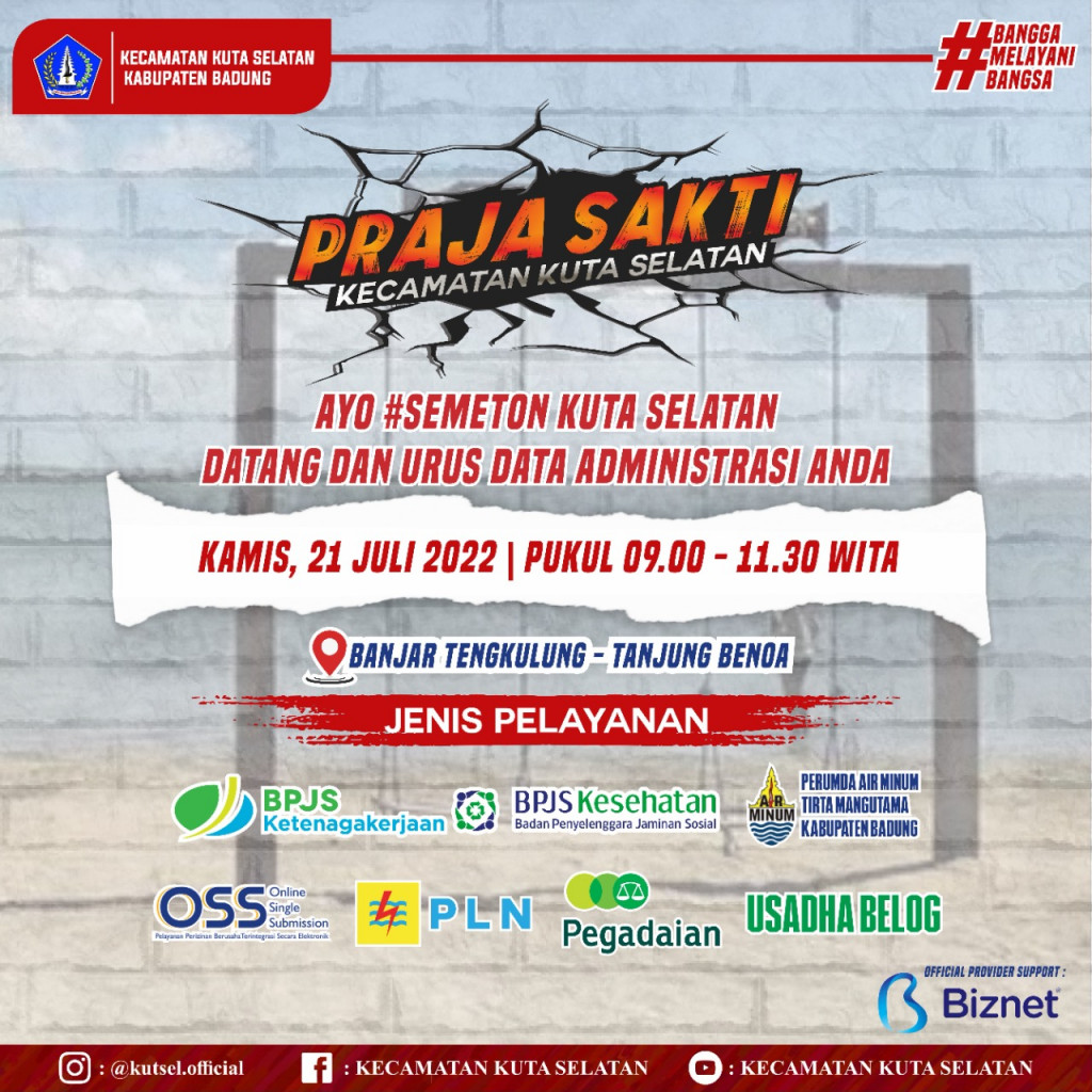 PRAJA SAKTI Kecamatan Kuta Selatan Tanjung Benoa Gelombang 2