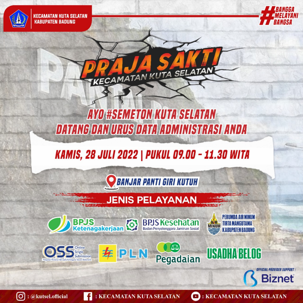 PRAJA SAKTI Kecamatan Kuta Selatan Desa Kutuh Gelombang 2