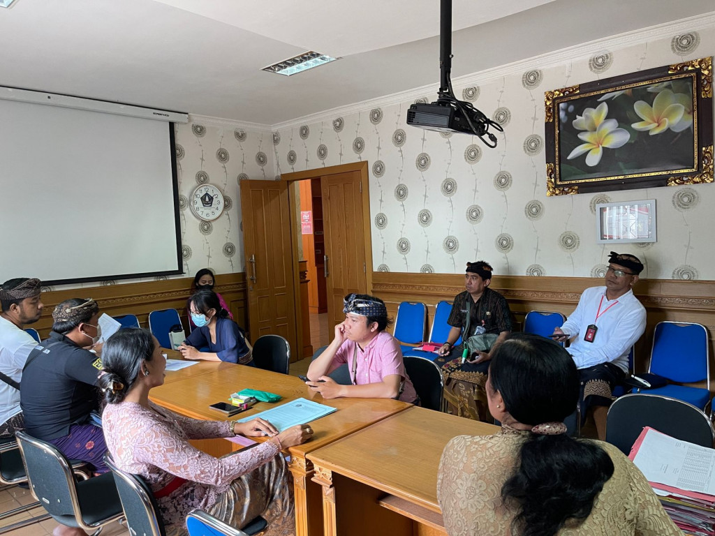 Asistensi Dinas Kebudayaan dan Kecamatan Kuta Selatan dalam Verifikasi Usulan Proposal dan Laporan Pertanggungjawaban (LPJ) Dana Kreatifitas Sekaa Teruna Teruni Se- Kecamatan Kuta Selatan