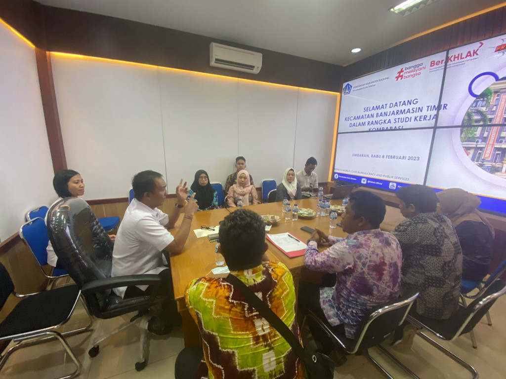 Kecamatan Kuta Selatan Menerima Kunjungan Kerja Dari Kecamatan Banjarmasin Timur