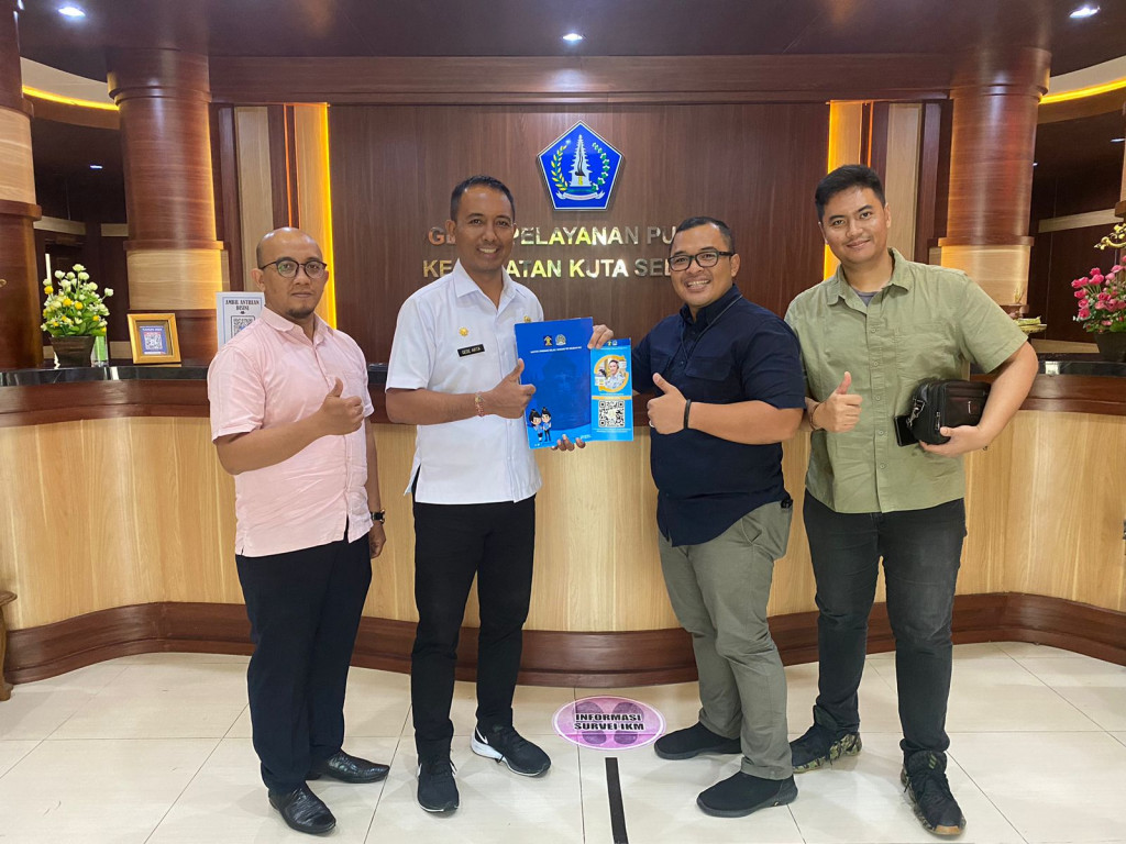 Koordinasi Kantor Imigrasi Kelas I khusus TPI Ngurah Rai dengan Kecamatan Kuta selatan tentang Pengawasan Orang Asing Berbasis Desa dan Kelurahan dengan pemasangan q barcode  di GPP Kecamatan Kuta Selatan