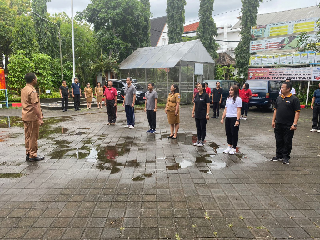 Apel pagi merupakan salah satu variabel ukur desiplin pegawai dalam organisasi