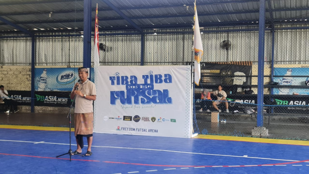 Pembukaan turnamen Tiba Tiba Fustsal serangkaian HUT ST Dharma Satya Jimbaran