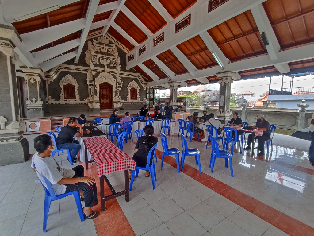 Pelayanan Keliling PRAJA SAKTI Kecamatan Kuta Selatan Kembali Hadir Melayani Masyarakat di Balai Banjar Sawangan - Benoa