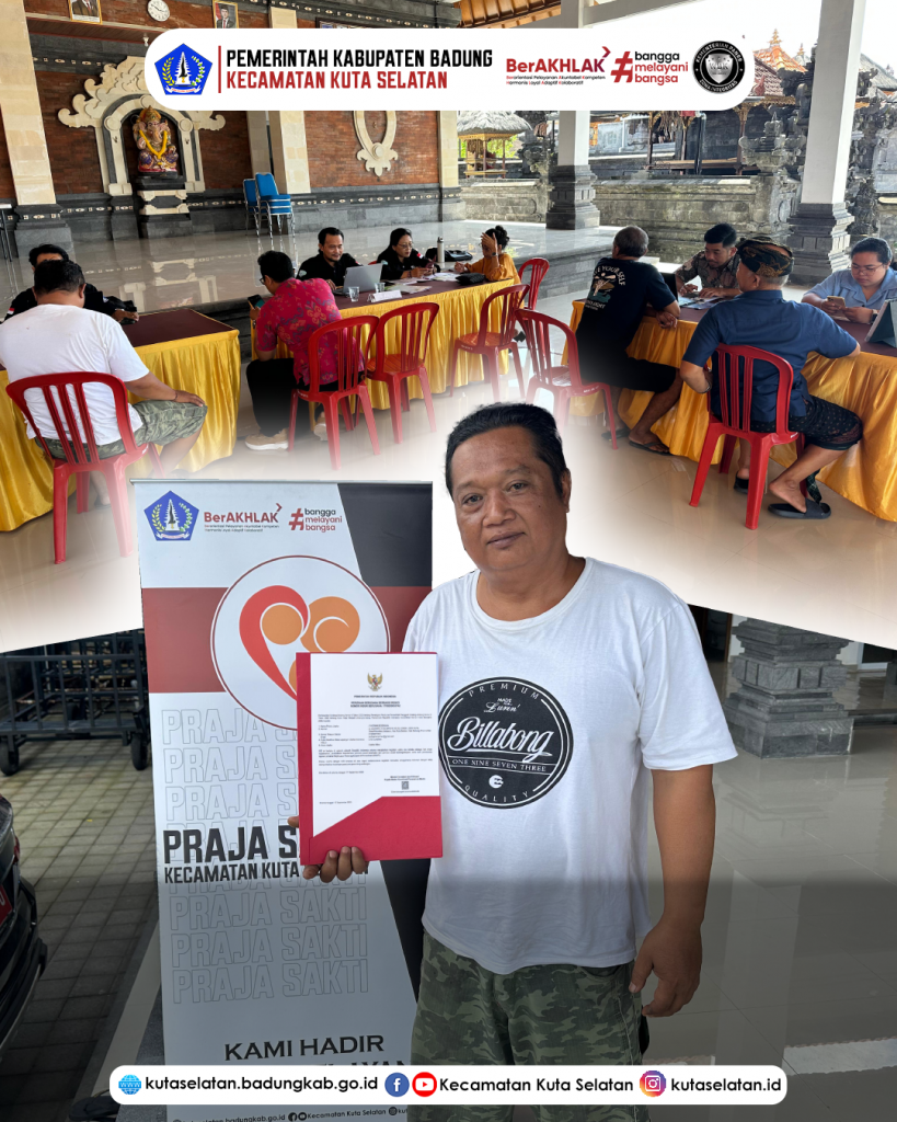 Inovasi Pelayanan Jemput Bola PRAJA SAKTI Kecamatan Kuta Selatan, Hadir Melayani di Lingkungan Jero Kuta Kelurahan Jimbaran