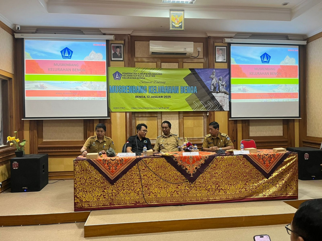 Musrenbang Kelurahan Benoa yang dihadiri pemangku kepentingan dan tokoh masyarakat Kelurahan Dalam rangka mengusulkan skala prioritas 3 bidang pembangunan kelurahan