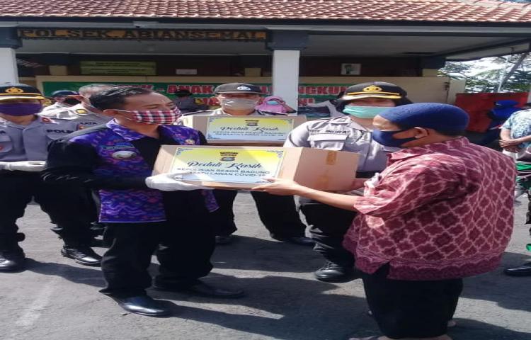 Gerakan Bakti Sosial Polri Peduli Covid-19 Polda Bali Bersama Polres Badung