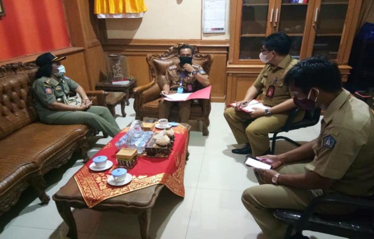 Koordinasi dengan Perangkat Desa se-Kecamatan Abiansemal tentang Kesiapan Sarana Kesehatan Sesuai dengan Protokol Kesehatan untuk Mencegah Penyebaran Virus Covid-19