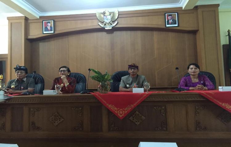 Kunjungan Ibu Ketua Tim Penggerak PKK Prov. Bali di Desa Punggul