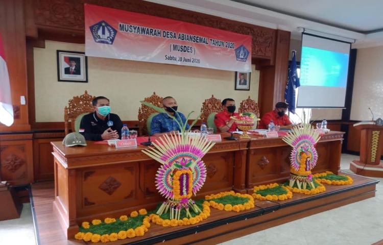 Musyawarah Desa (Musdes) Tahun 2020 di Kantor Desa Abiansemal