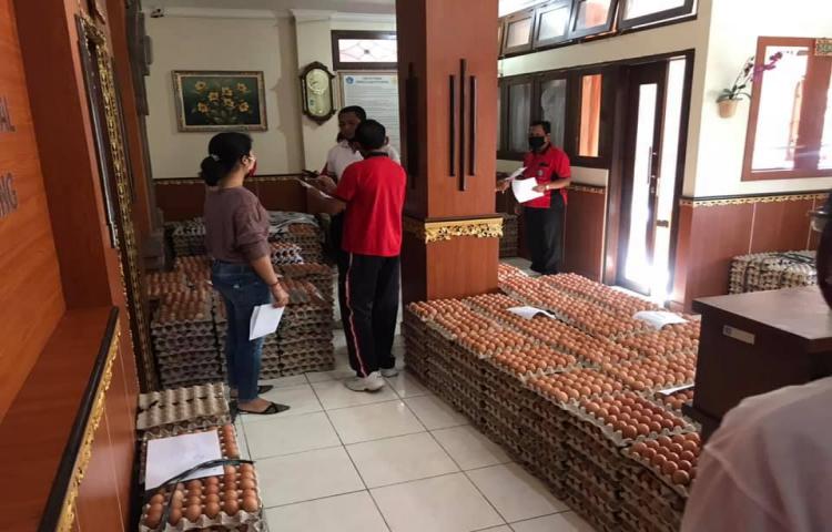 Persiapan Pembagian Sembako dari Dinas Sosial Kabupaten Badung tahap ke 2