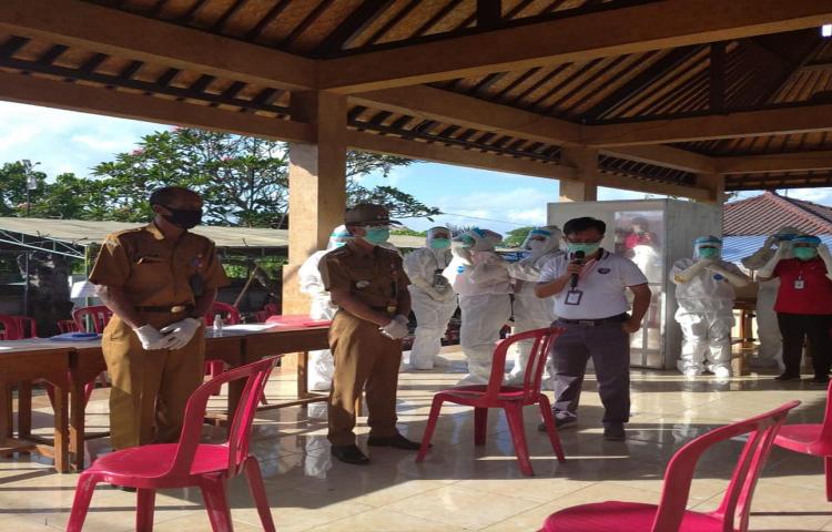 Screening Virus Covid-19 di Perumahan Bhayangkara Desa Jagapati