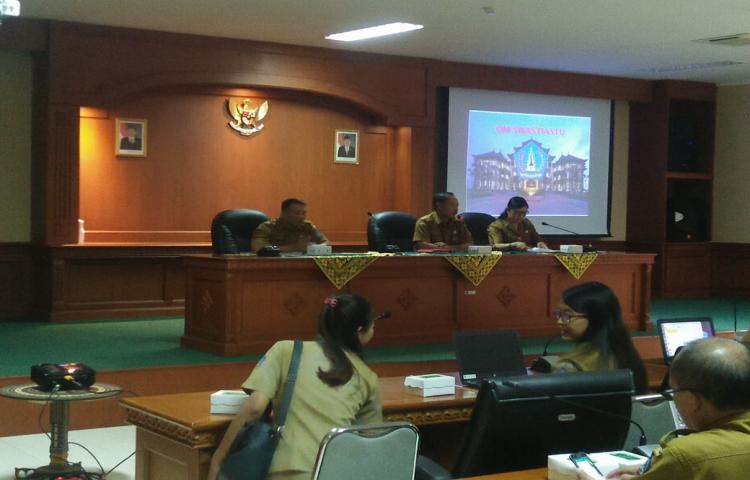 Monitoring dan Evaluasi Sasaran Kerja Pegawai, Selasa,8 Oktober 2019 di ruang rapat Badan Kepegawaian dan Pengembangan Sumber Daya Manusia Kab. Badung dalam rangka pelaksanaan Program Pengukuran Indeks Profesionalitas ASN Tahun 2019