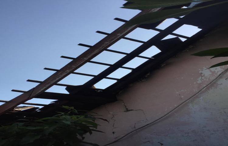 Angin Puting Beliung mengakibatkan atap genteng warga jebol, Kelurahan Sempidi, Kecamatan Mengwi Tanggal 13 Oktober 2020