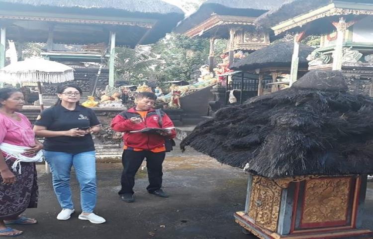 Assesment kebakaran Bangunan Pelinggih Pengayengan Penida