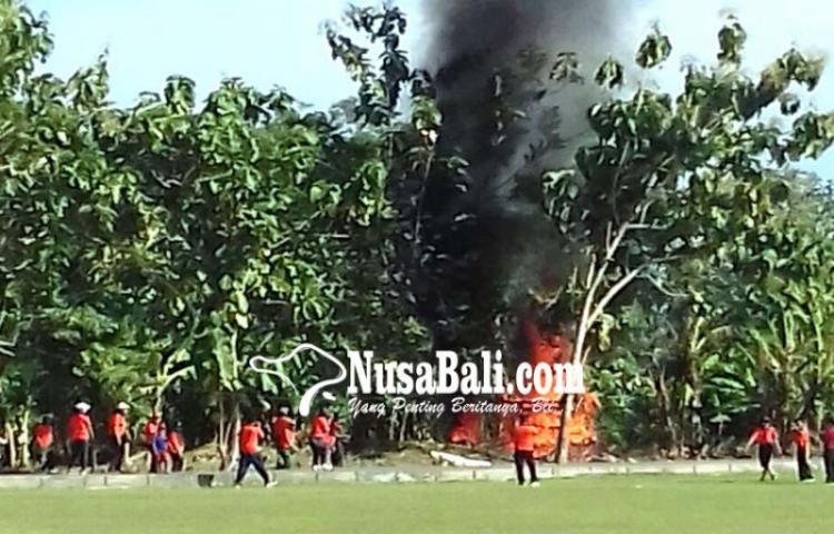 Di Buduk, BPBD Badung Simulasi Bencana Kebakaran