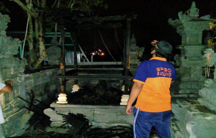 Kebakaran Bale Piyasan di Jalan Arjuna No.2, Br. Mekar Sari, Desa Ungasan, Kecamatan Kuta Selatan Tanggal 14 Agustus 2020