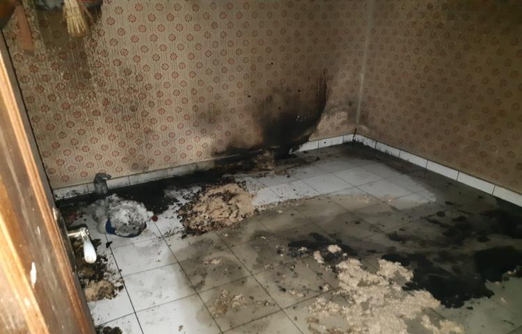 Kebakaran Dapur di Jln. Raya Sibang Kaja, Banjar Piakan, Desa Sibang Kaja, Kecamatan Abiansemal Tanggal 29 April 2020