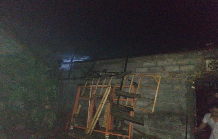 Kebakaran Gudang di Banjar Kwanji Kelod, Kelurahan Sempidi, Kecamatan Mengwi Tanggal 12 Agustus 2020