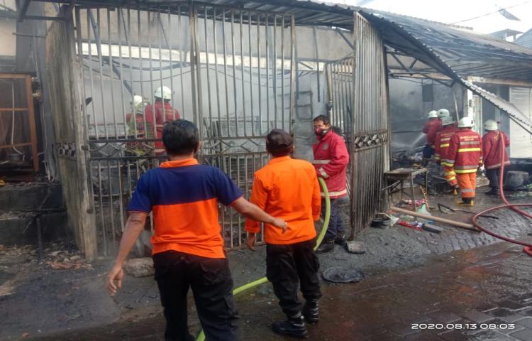 Kebakaran Ruko di Jalan Mataram, Banjar Pelasa, Kelurahan Kuta, Kecamatan Kuta Tanggal 13 Agustus 2020
