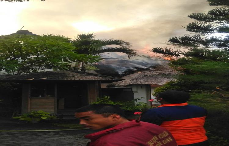 Kebakaran Villa di Jalan Raya Pererenan 162, Banjar Pengembungan, Desa Pererenan, Kecamatan Mengwi Tanggal 12 Pebruari 2020