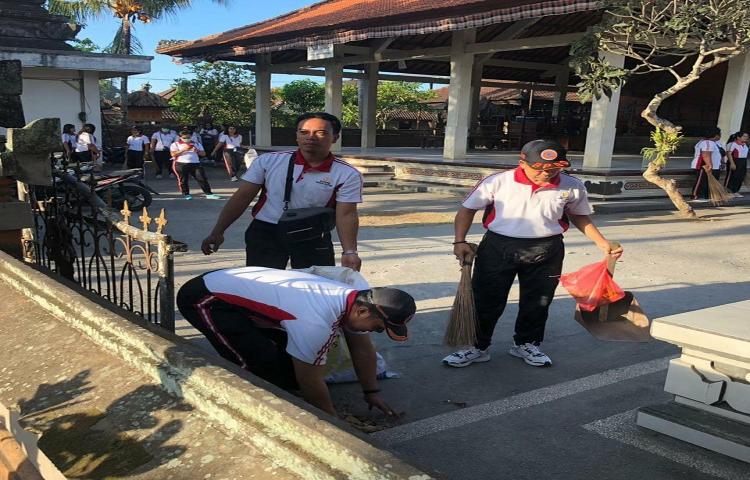 Kegiatan "GERTAK" BPBD Badung bersama Aparat Desa setempat, LPM Desa, BPD, DLHK dan Warga Banjar Keraman