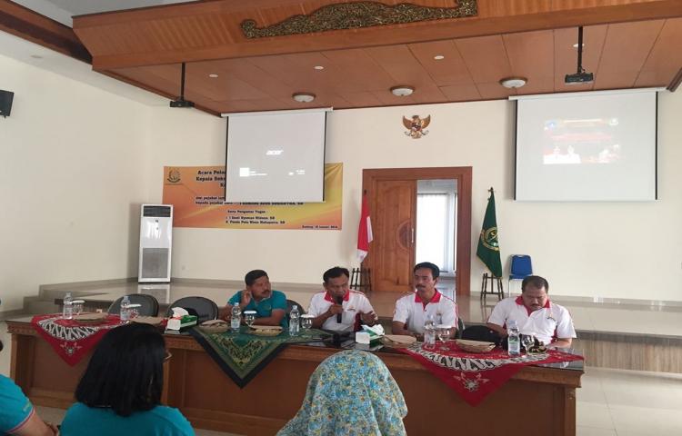 Kegiatan Sosialisasi dan Simulasi Penanggulangan Bencana dan Kebakaran di kantor Kejaksaan Negeri Badung