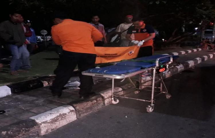 Penanganan Kecelakaan di Jalan Simpang Sunset Road, Kecamatan Kuta.