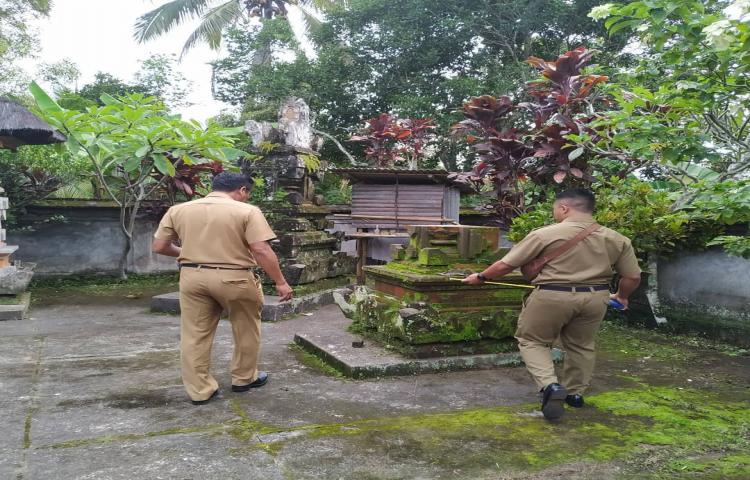 Pengecekan Kembali Pura Puncak Batur Sari, Desa Petang Suci. kecamatan Petang.