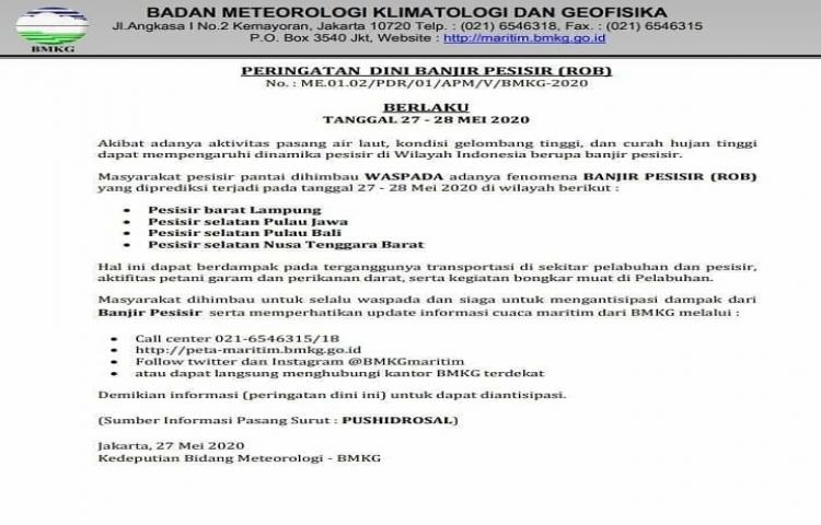 Peringatan dini banjir pesisir