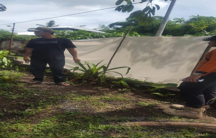 Tembok Roboh di Banjar Sigaran, Desa Mekar Bhuana, Kecamatan Abiansemal Tanggal 01 Pebruari 2020