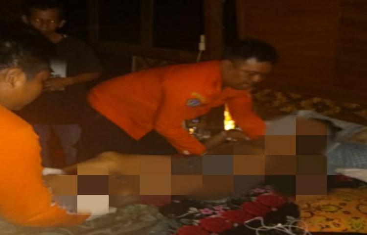 evakuasi penemuan mayat di legian