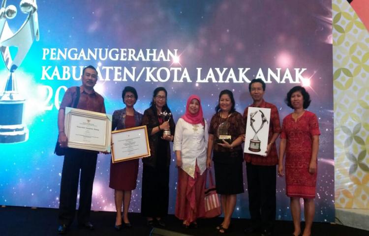 Badung Raih Penghargaan Kabupaten/Kota Layak Anak & Puskesmas Ramah Anak