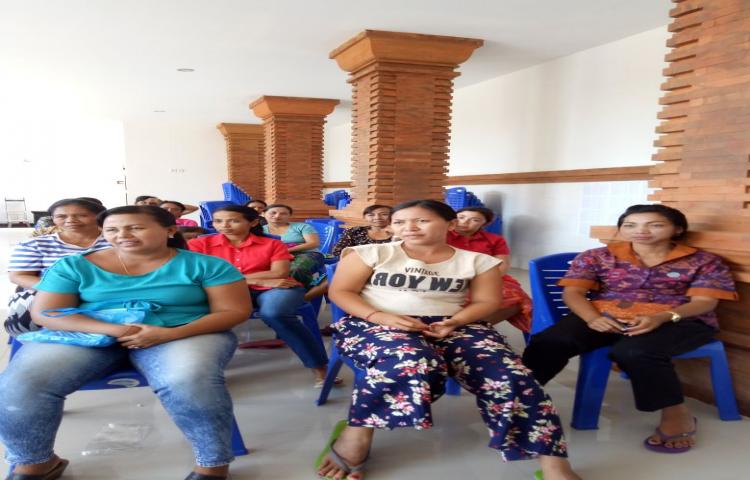 Kegiatan Pertemuan Pokja  Kampung KB di Br. Cemenggon, Desa Penarungan, Kec. Mengwi.