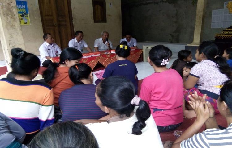 Kegiatan Pertemuan Pokja berbasis Kelompok Kegiatan Tribina di Banjar Tabah. Desa Taman. Kec.Abiansemal. Kab Badung.