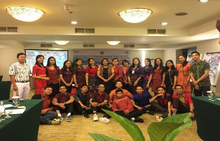 Keikutsertaan Forum Anak Daerah (FAD) Badung dalam Pelatihan Pelapor & Pelopor Dinas Pemberdayaan Perempuan dan Perlindungan Anak Provinsi Bali