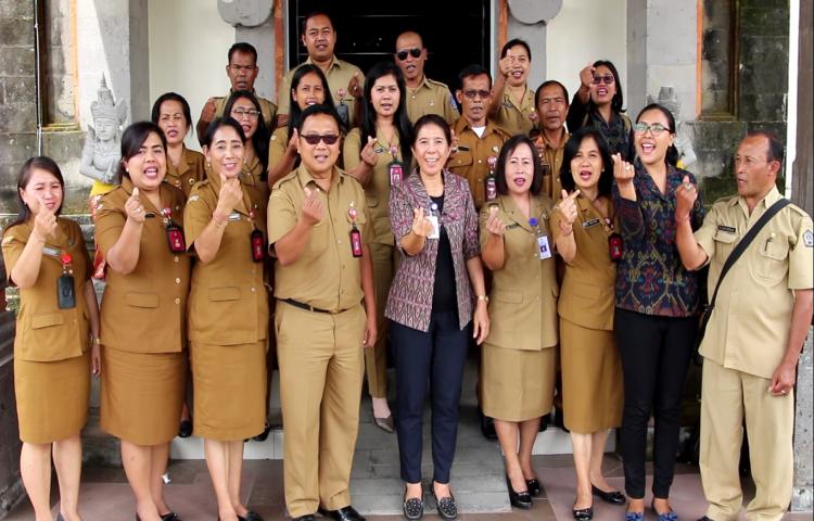Kunjungan dari Provinsi Bidang Advin ke UPT Kecamatan Petang