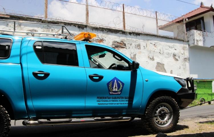 Mobil Unit Penerangan di Lapas Kerobokan, Kecamatan Kuta Utara, Kabupaten Badung.