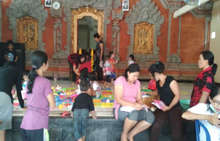 Posyandu di Banjar Bantas Kaja, Desa Sibang Gede, Kecamatan Abian Semal