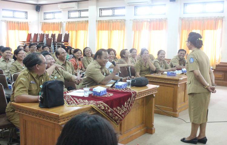 Sosialisasi Pengembangan Pelayanan PUSPAGA Sekar Jepun di Kecamatan Kuta Utara