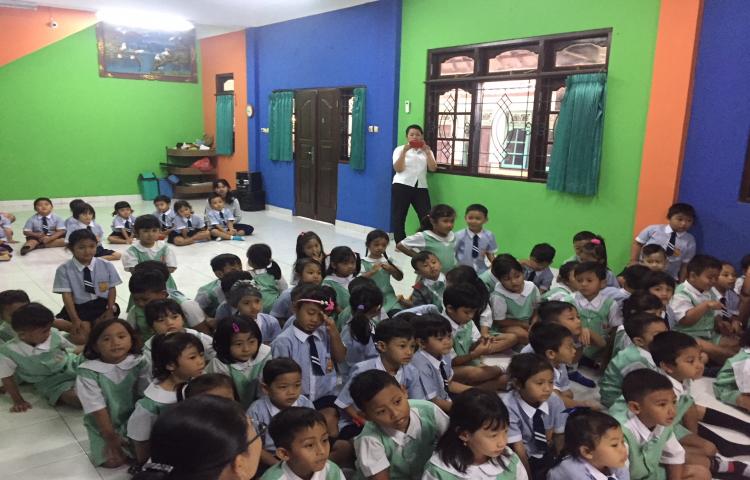 TK Widyatmika Jimbaran mengundang PUSPAGA kembali untuk Sosialisasi Pencegahan Kekerasan Seksual pada Anak