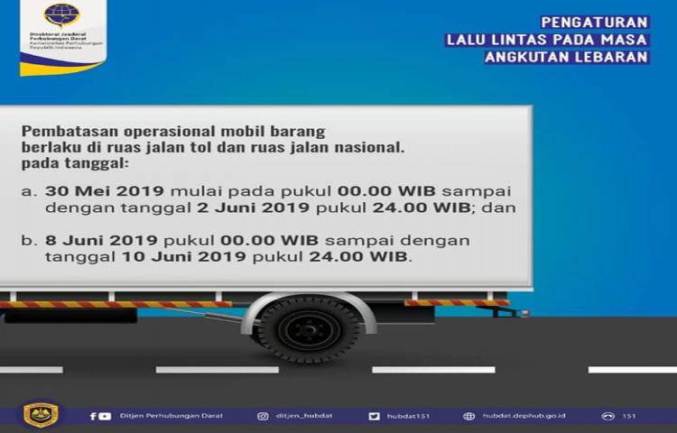 Demi Keselamatan Bersama, Pemerintah Terbitkan Aturan Pembatasan Kendaraan Saat Arus Mudik Lebaran 2019
