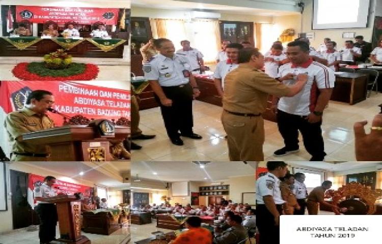 PEMBINAAN DAN PEMILIHAN ABDIYASA TELADAN KABUPATEN BADUNG TAHUN 2019