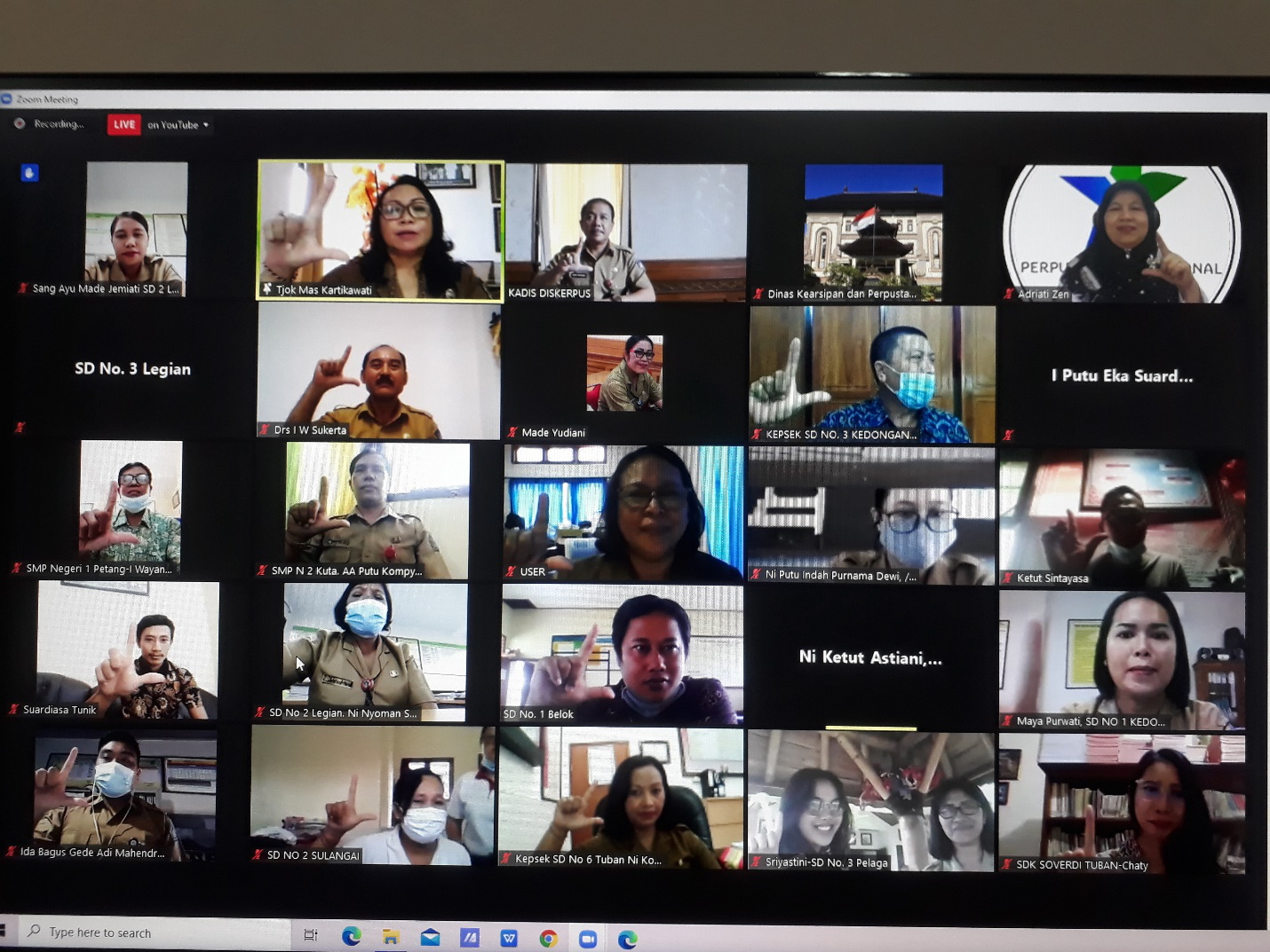 Dinas Kearsipan dan Perpustakaan Kabupaten Badung gelar Webinar Sosialisasi Akreditasi Perpustakaan Sekolah